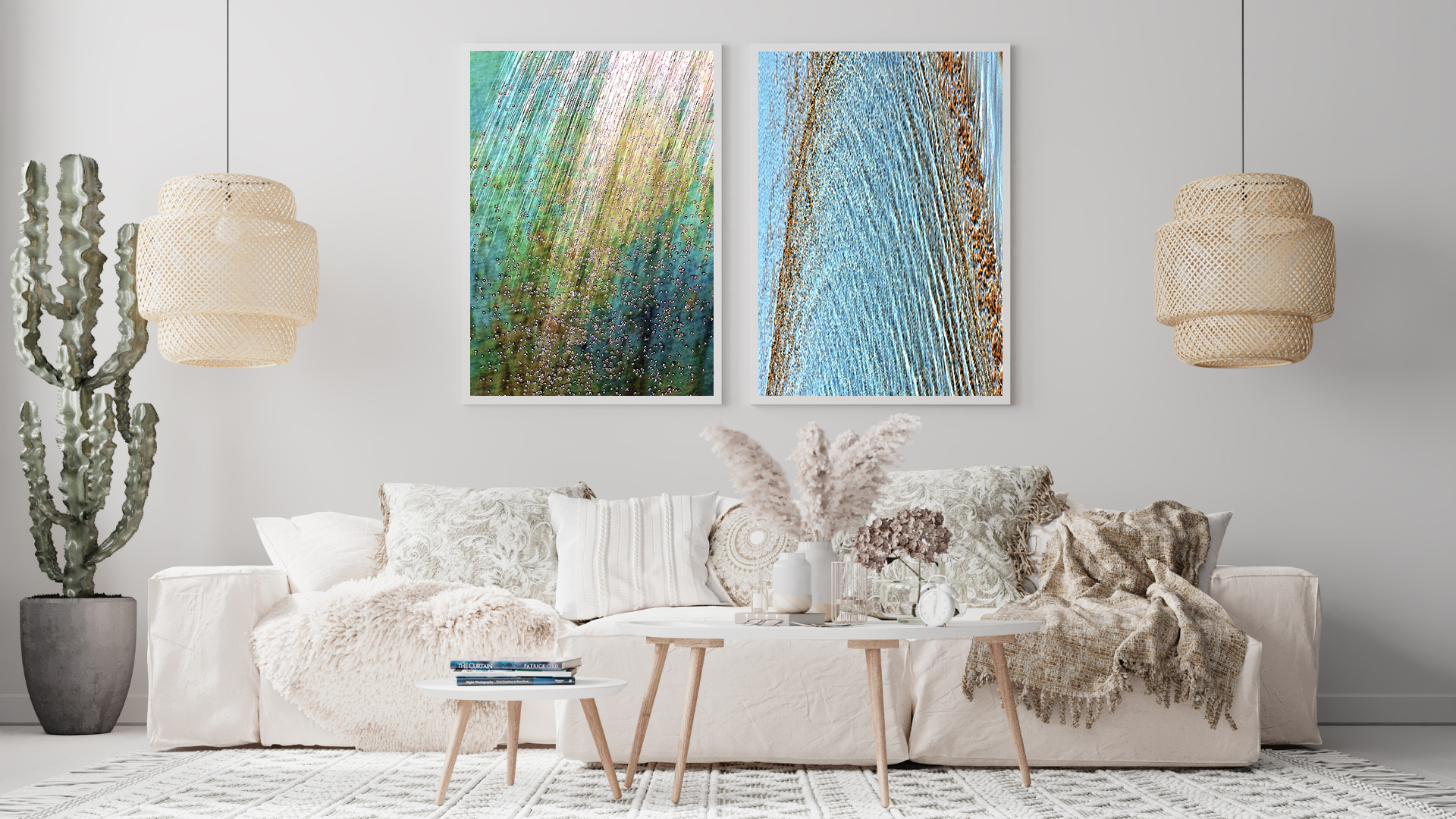 Rainbow Stream original abstract contextualised office art modern decor photo print by Blair Montague Drake